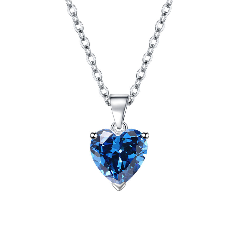 Wholesale Valentine's Day Love Zircon Necklace Earrings Ring Set
